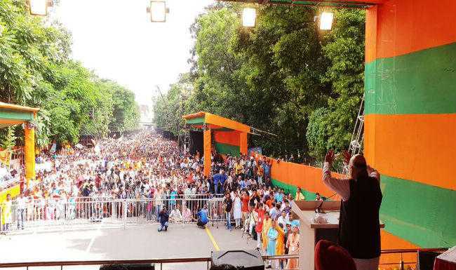 ममता के बंगाल में बोले अमित शाह- BJP की सरकार बनाइए