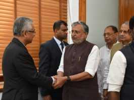 मारीशस के प्रधानमंत्री से मिले बिहार के डिप्टी सीएम सुशील मोदी