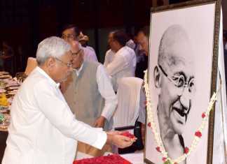 बिहार में जयंती पर पूरे दिन छाये रहे राष्ट्रपिता महात्मा गांधी