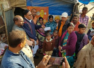 भाजपा के बिहार प्रदेश प्रवक्ता ने की दलित परिवार की आर्थिक मदद