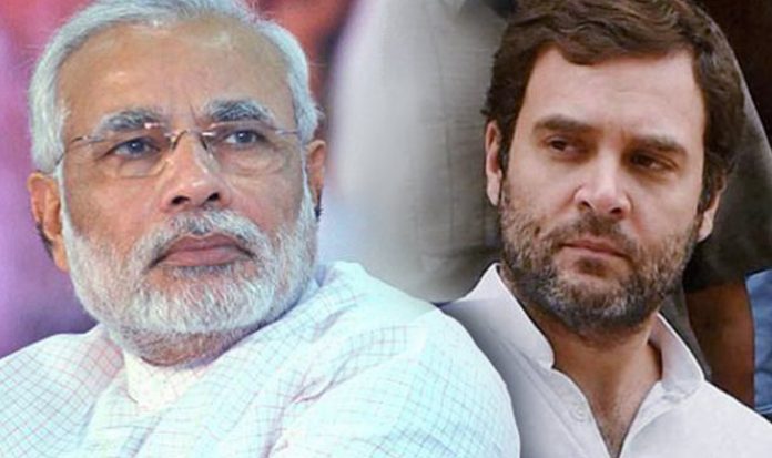 नरेंद्र मोदी के निशाने पर राहुल गांदी