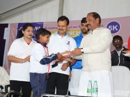 कैंसर के खिलाफ दौड़ी रांची, गवर्नर ने दिखाई हरी झंडी, सीएम भी शामिल