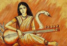 सरस्वती काल्पनिक देवी नहीं, प्राचीन सरस्वती नदी का मानवीकरण है वसंत पंचमी  के दिन  सरस्वती पूजा का विधान भारत की प्राचीन परम्परा है। लेकिन पूजा का तात्पर्य जाने बिना भारत के लोग पूजा किए जाते हैं।