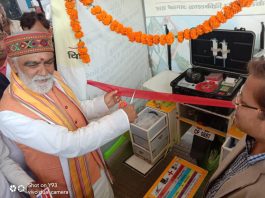 केंद्रीय मंत्री अश्विनी चौबे ने वाटर एटीएम का बक्सर में किया उद्घाटन