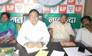 दुष्प्रचार से NDA का विकास रथ नहीं रोक सकती कांग्रेस: BJP नालंदा में प्रेस कांफ्रेस के दौरान भाजपा प्रवक्ता राजीव रंजन