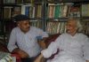 जब हिंदी के कमर एतना नाजुक बा, त ओकरा टूटिये जाये में भलाई बा कृष्ण बिहारी मिश्र (दायें) के साथ लेखक निराला