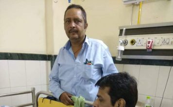 कैंसर से जूझ रहे हैं कई अखबारों के संपादक रहे श्याम आचार्य अस्पताल के बेड पर श्याम आचार्य