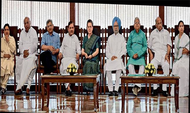 बिहार, बंगाल समेत देशभर के विपक्षी दलों में मचा है घमासान विपक्षी एकजुटताः फाइल फोटो