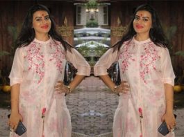 विंध्यवासिनी माता से आशीर्वाद लेने उनकी दरबार पहुंची अदाकारा अक्षरा सिंह