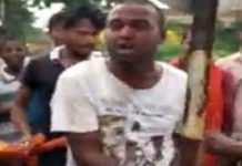 विवादित जमीन की फोटो खींच रहे युवक की खंभे से बांधकर जबरदस्त पिटाई