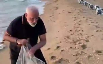 जानें, मार्निंग वॉक के दौरान क्या करने लगे पीएम नरेंद्र मोदी महाबलीपुरम में जब समुद्र तट पर सैर करने पहुंचे पीएम नरेंद्र मोदी तो करने लगे सफाई, शेयर किया वीडियो