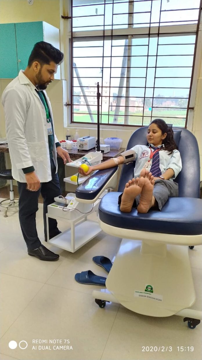 बिहटा में NSIT Medical College And Hospital में रक्तदान