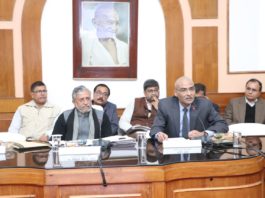 बिहार में बकाया टैक्स चुकाने के लिए एकमुश्त समाधान योजना कराधान प्रक्षेत्र के लोगों से सचिवालय स्थित सभागार में "बजट पूर्व" बैठक करते बिहार के उपमुख्यमंत्री।