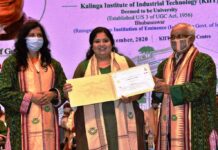 केआईआईटी के वर्चुअल दीक्षान्त समारोह का आयोजन केआईआईटी (कलिंगा इन्स्टीच्यूट ऑफ इण्डस्ट्रियल टेक्नोलोजी) के वर्चुअल दीक्षान्त समारोह के अवसर पर 7135 शिक्षार्थियों को डिग्री से सम्मानित किया गया